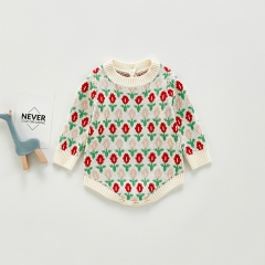 Hot Sale 2020 Infant Baby Girls Kids Knitted Winter Autumn Warm Outerwear Girls Sweaters Wholesale