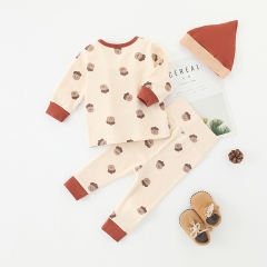 hazelnut T-shirt+pants sets