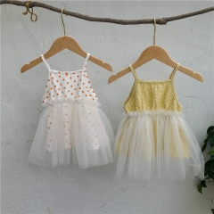 Fashion Children Girl High Quality Party Dress Sleeveless Clothing Wholesale