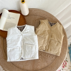 Infant Baby Unisex Two-side Sleeveless Vest Wholesale