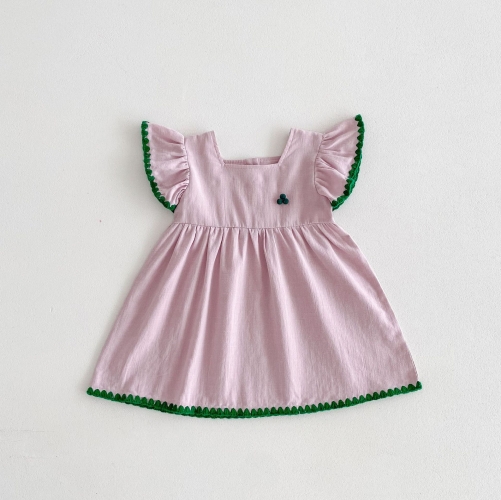 New Summer Infant Baby Girls Three Colors Dress Wholesale