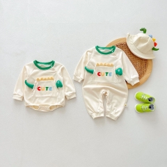 Infant Baby Cute Dinosaur Cartoon One Piece Onesies/Rompers in Autumn Wholesale