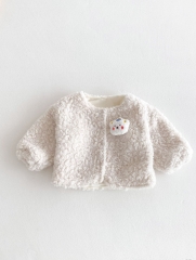 New Arrival Winter Infant Baby Kids Thickened Warm Coat with Plush Wholesale