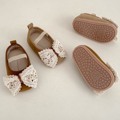 2025 New Summer Infant Baby Girls Butterfly Bows Decorated Slip-resistant Toddler Shoes Wholesale