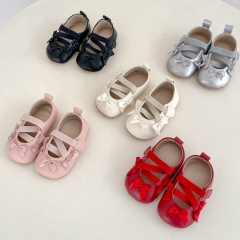 2025 New Summer Infant Baby Girls Butterfly Bows Decorated Slip-resistant Toddler Shoes Wholesale
