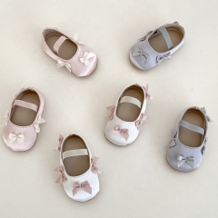 2025 New Summer Infant Baby Girls Butterfly-bow Decorated Slip-resistant Toddler Shoes Wholesale
