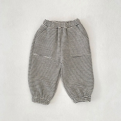 2025 New Arrival Baby Kids Unisex Striped Pattern Casual Pants In Spring and Autumn Wholesale