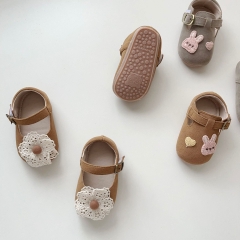 2025 New Autumn Infant Baby Girls Flowers Pattern Slip-resistant Toddler Shoes Wholesale