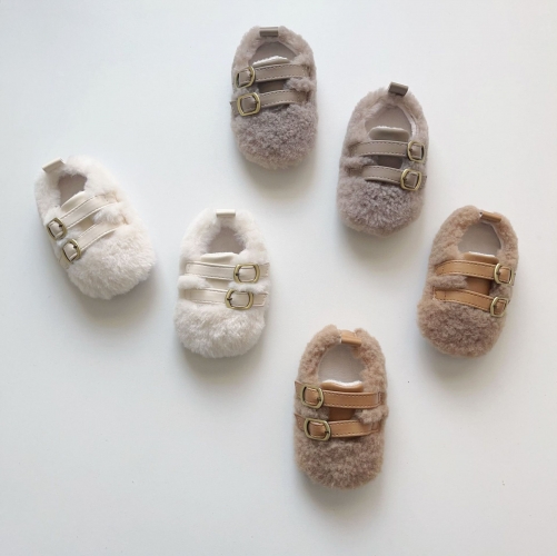 2025 New Arrival Winter Infant Baby Unisex Slip-resistant Fluffy Plain Toddler Shoes Wholesale 2025 New Arrival Winter Infant Baby Unisex Slip-resistant Fluffy Plain Toddler Shoes Wholesale