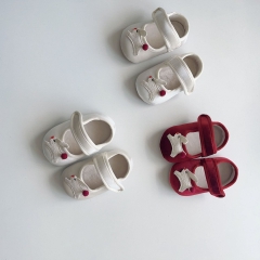 2025 New Arrival Spring and Autumn Infant Baby Girls Rabbits Pattern Slip-resistant Toddler Shoes Wholesale