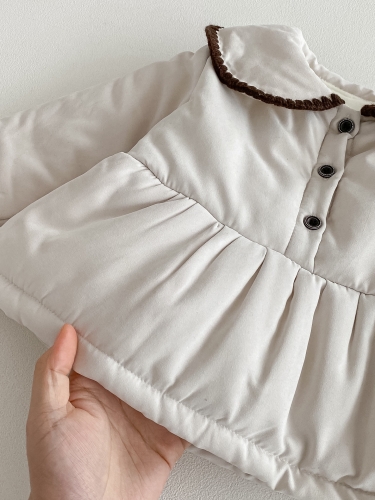 New Arrival Winter Infant Baby Girl Cotton-Padded Warm Coat Wholesale