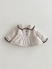 New Arrival Winter Infant Baby Girl Cotton-Padded Warm Coat Wholesale