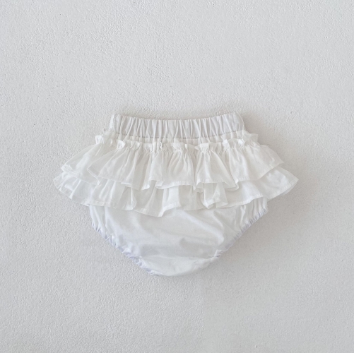 2026 Summer Infant Baby Kids Girls Sleeveless Flowers Pattern Hollow Out Top Vest with Plain Bloomers Sets Wholesale