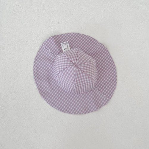 2026 Summer Infant Baby Kids Girls Sleeveless Plaid Pattern Onesies with Hat Sets Wholesale