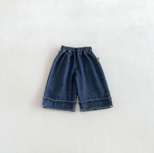2026 Spring and Autumn New Arrival Baby Kids Girls Dark Blue Denim Pants Wholesale 2026 Spring and Autumn New Arrival Baby Kids Girls Dark Blue Denim Pants Wholesale