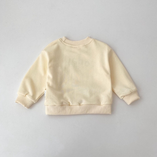 Autumn Infant Baby Unisex Cartoon Pattern Long Sleeves Sweatshirt and Pants Set Wholesale