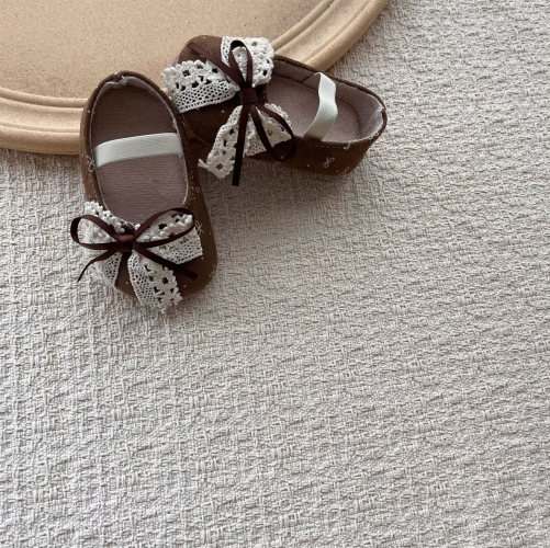 2026 Autumn New Arrival Infant Baby Girls Cute Butterfly-bow Decorated Slip-resistant Toddler Shoes Wholesale