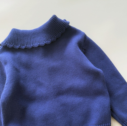 New Arrival Spring and Autumn Infant Baby Kids Girls Long Sleeves Flowers Pattern Knitted Cardigan Wholesale