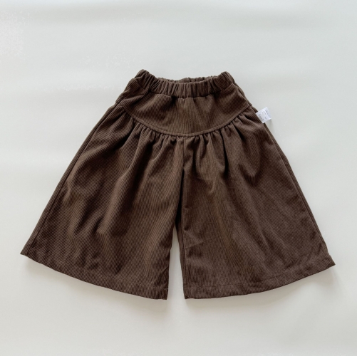 2026 Autumn Infant Baby Kids Girls Plain Corduroy Pants Wholesale