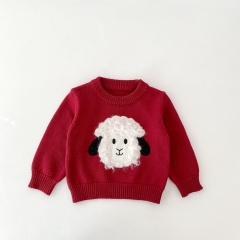 New Arrival Winter and Autumn Infant Baby Kids Long Sleeves Knitted Cartoon Pattern Sweater Wholesale