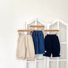 2026 Spring and Autumn New Arrival Baby Kids Heart Pocketed Denim Jeans Wholesale